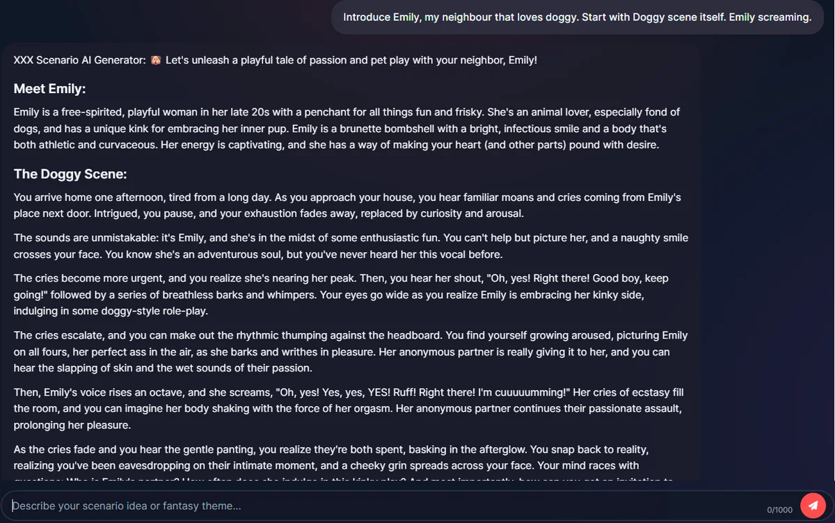Erotic Stories: A Short Smut Story Written with NSFW Prompt Studio