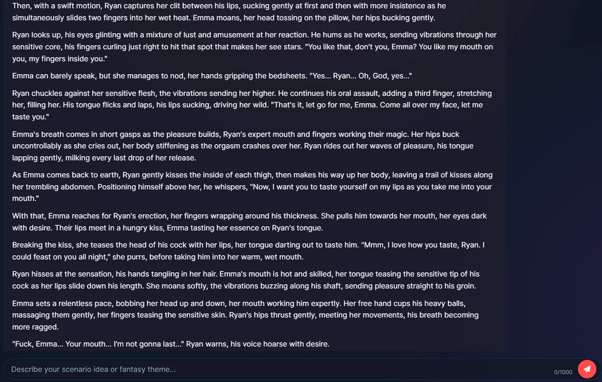 Erotic Stories: A Short Smut Story Written with NSFW Prompt Studio